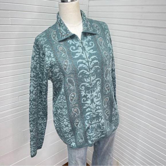 Pendleton Collared Zip Front Cardigan - Picture 2 of 8